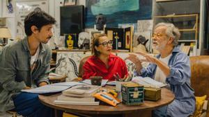 Pablo Colomo, Carmen Machi y Fernando Colomo, en Las delicias del jardín.