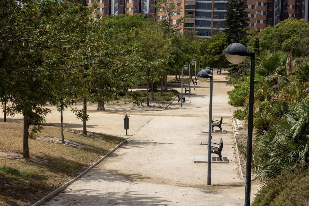 Parque Juan Pablo II, en el PAU 1 de Alicante