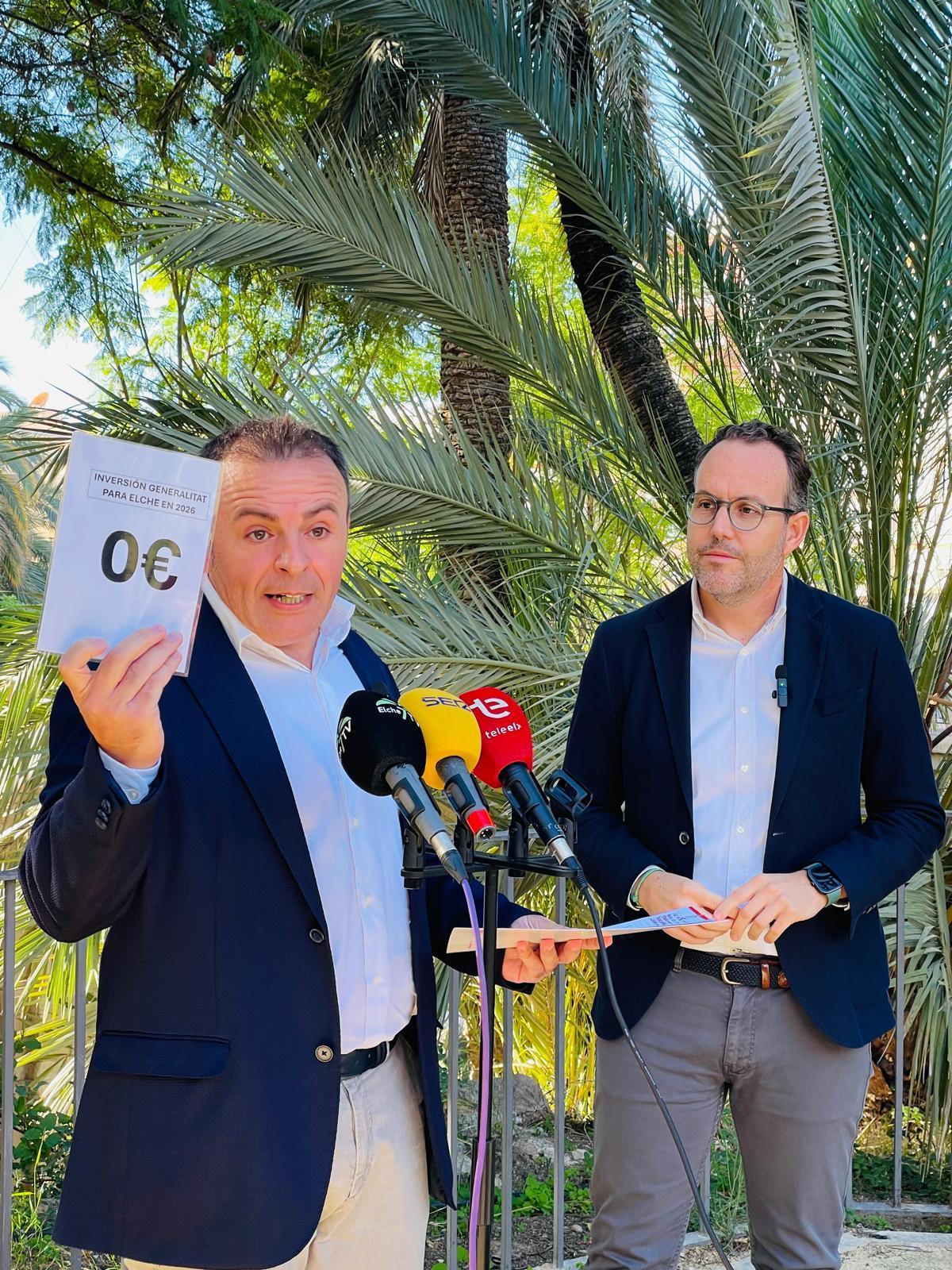 Ramón Abad y Héctor Díez, este lunes en Elche