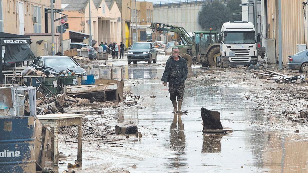 Destrosses en el polígon empresarial de Beniparrell