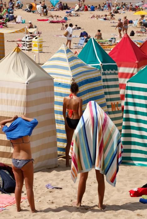 Calor en la Playa de San Lorenzo