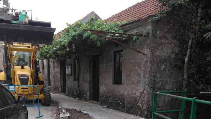 Estado de las obras en el entorno del Santuario de A Franqueira. // D.P.