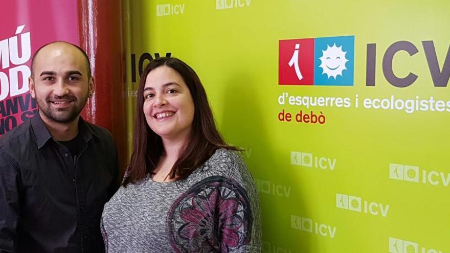 Gheroghe Marin i Ana Querol , nous dirigents d&#039;ICV a Manresa