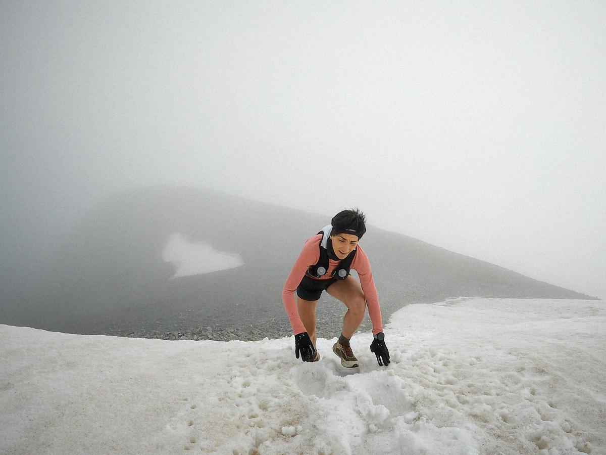 Oihana, durante su gesta