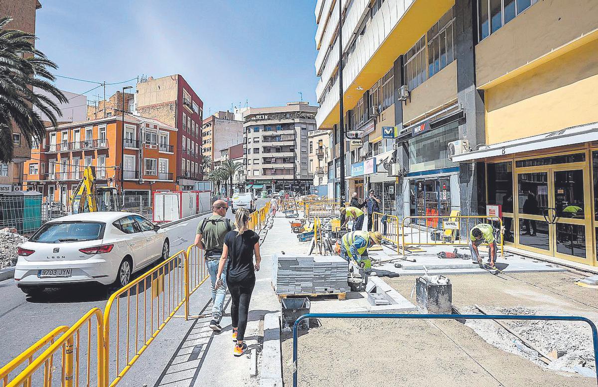 Obras en la plaza San Antonio