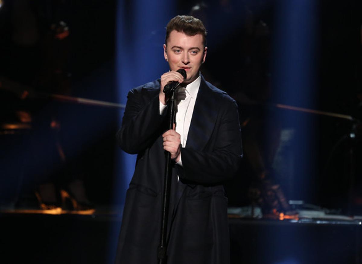 Sam Smith, durant una actuació en la gala dels American Music Awards, el 23 de novembre a Los Angeles.