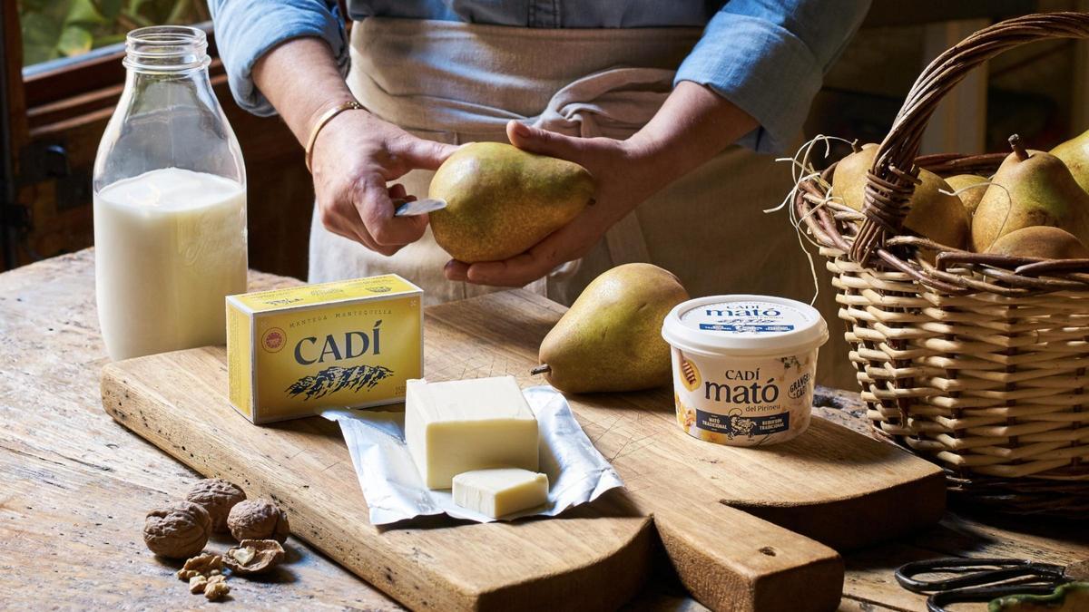 La mantequilla Cadí, amparada por la DOP Mantequilla De L'alt Urgell y la Cerdanya.