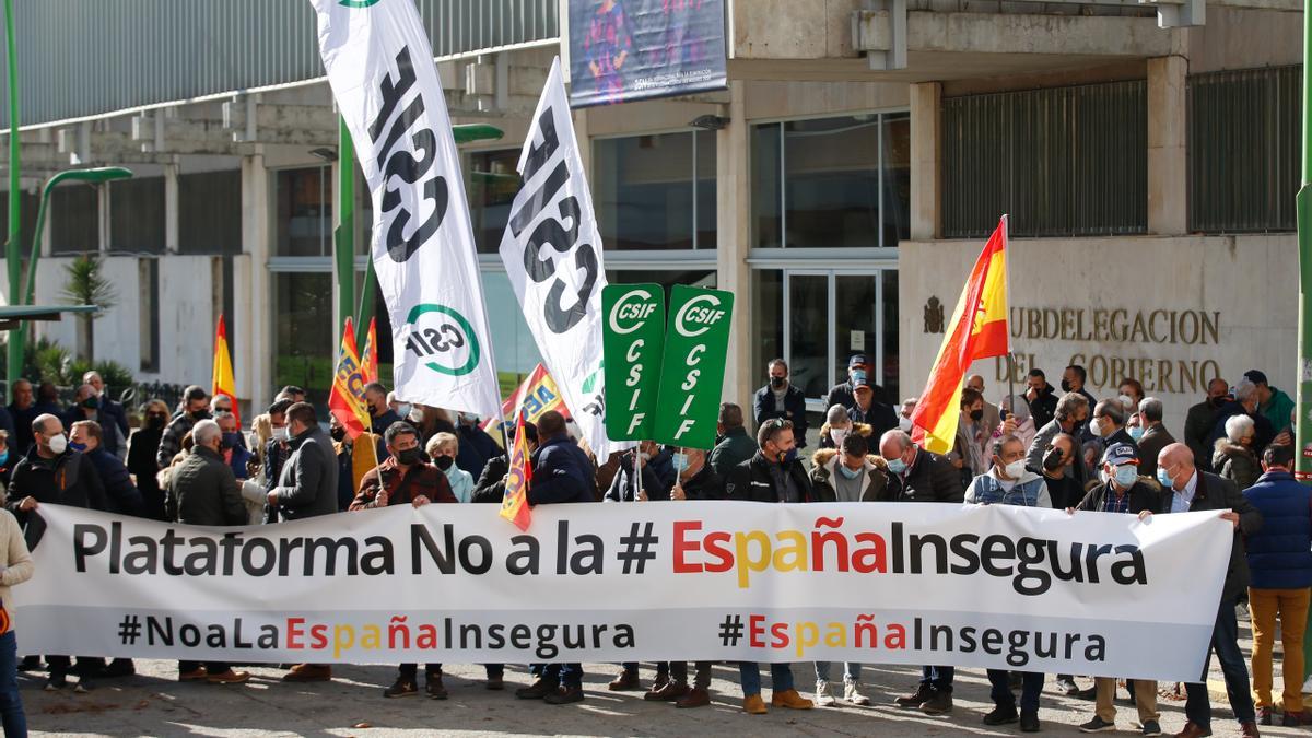 Concentración de la Plataforma no a la España Insegura