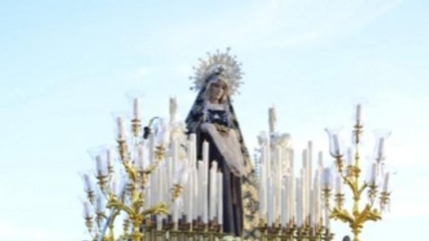 Procesión de la Soledad en el barrio del Carmen