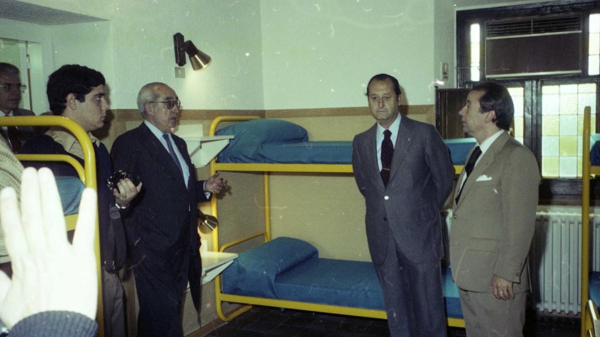 Nuñez visitó las instalaciones de La Masia