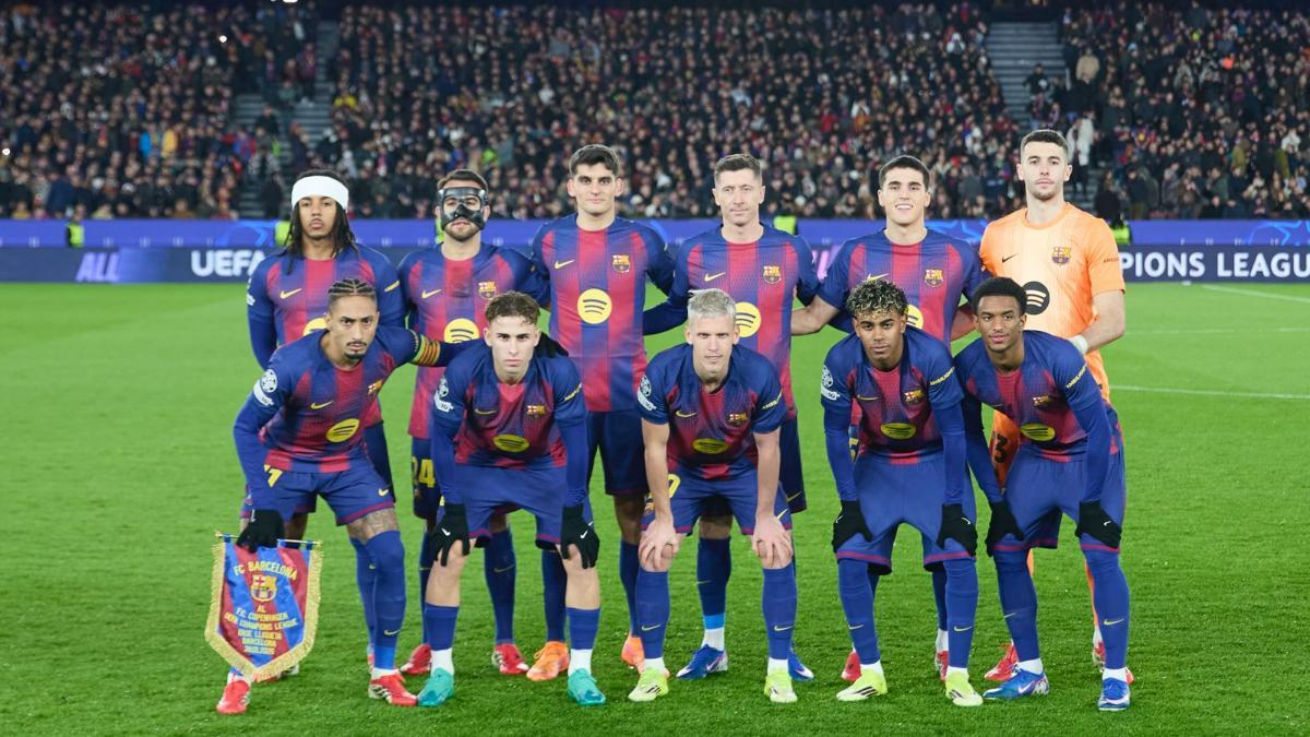 El once del Barça ante el Copenhague