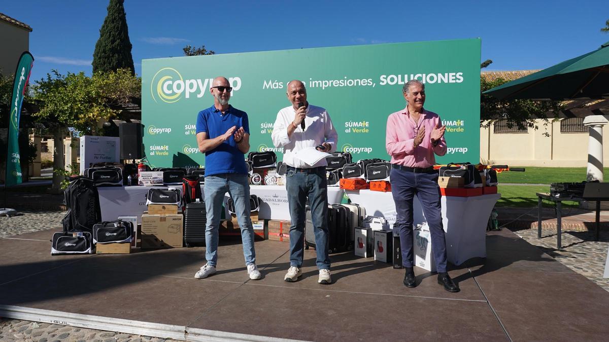 Juande Carballo, CEO de Copyrap, dirigió unas palabras a los asistentes, tras la finalización del torneo de golf