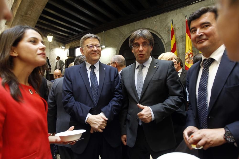 Cumbre bilateral entre Puig y Puigdemont en Valencia