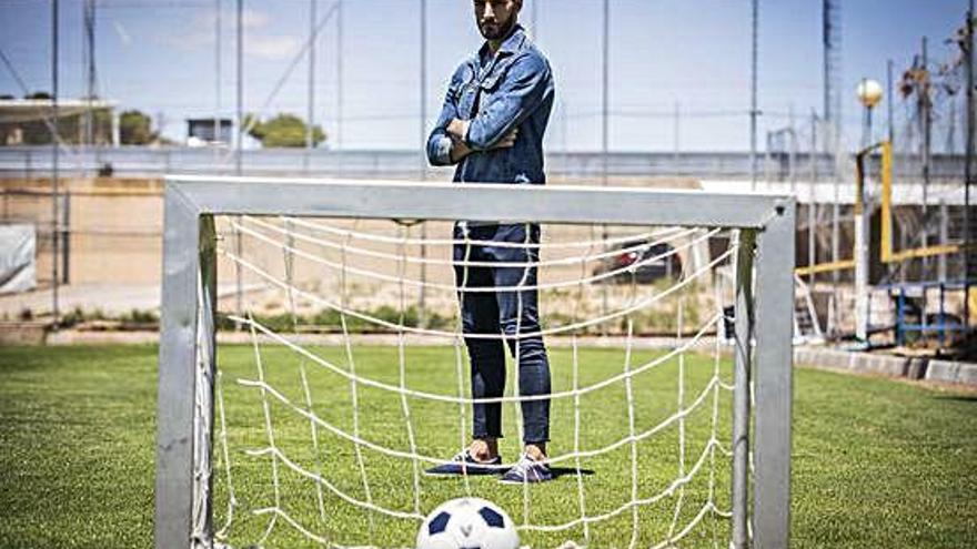 Álvaro Ratón, en un dels camps d&#039;entrenament del Saragossa.