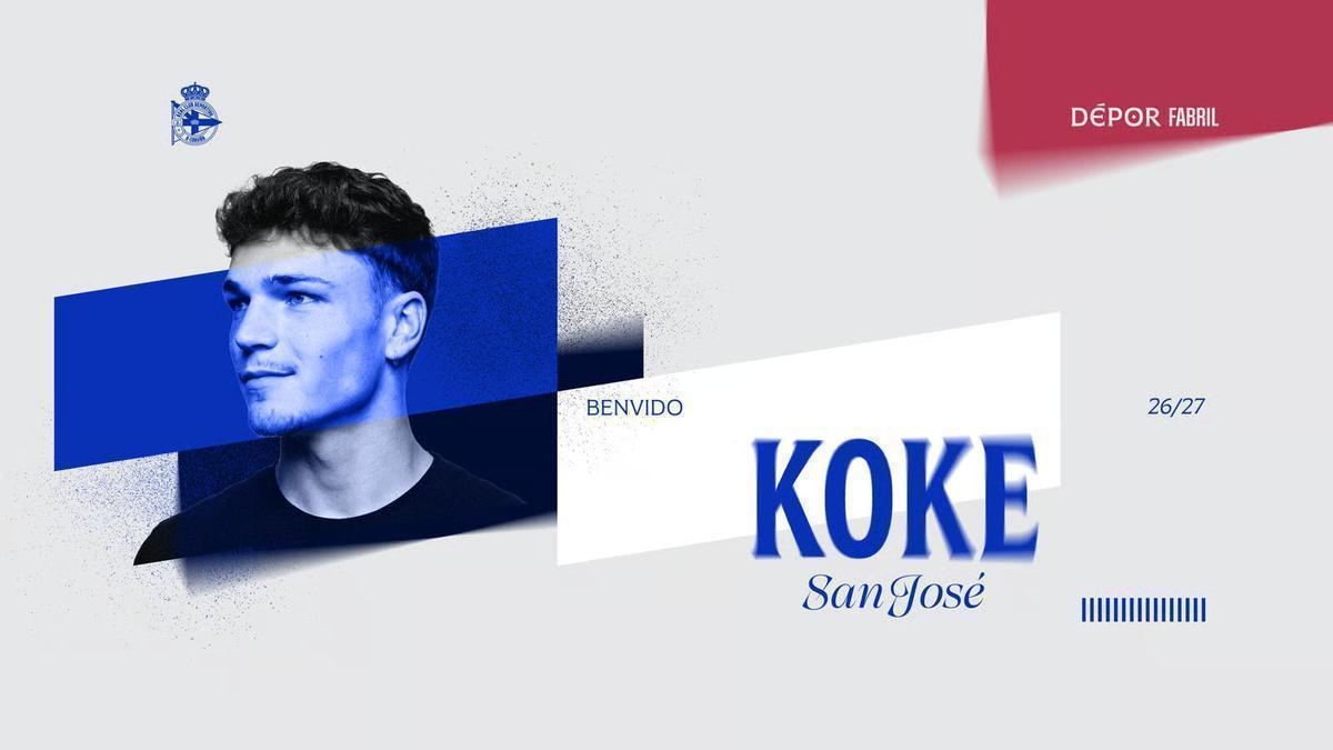 Koke San José, nuevo jugador del Fabril