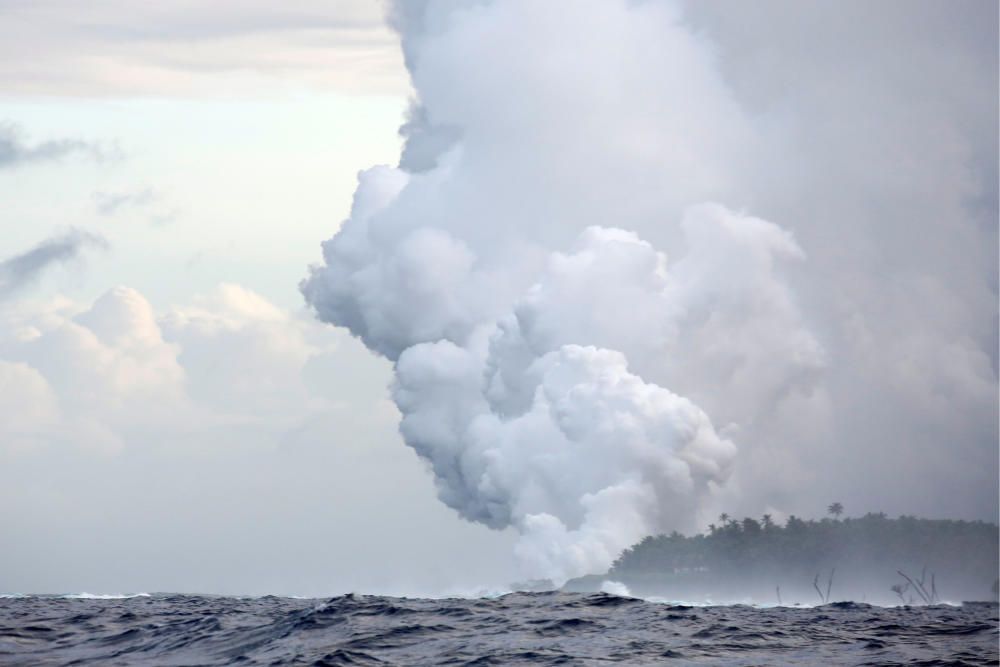 Les erupcions del volcà Kilauea arriben a l'Oceà P