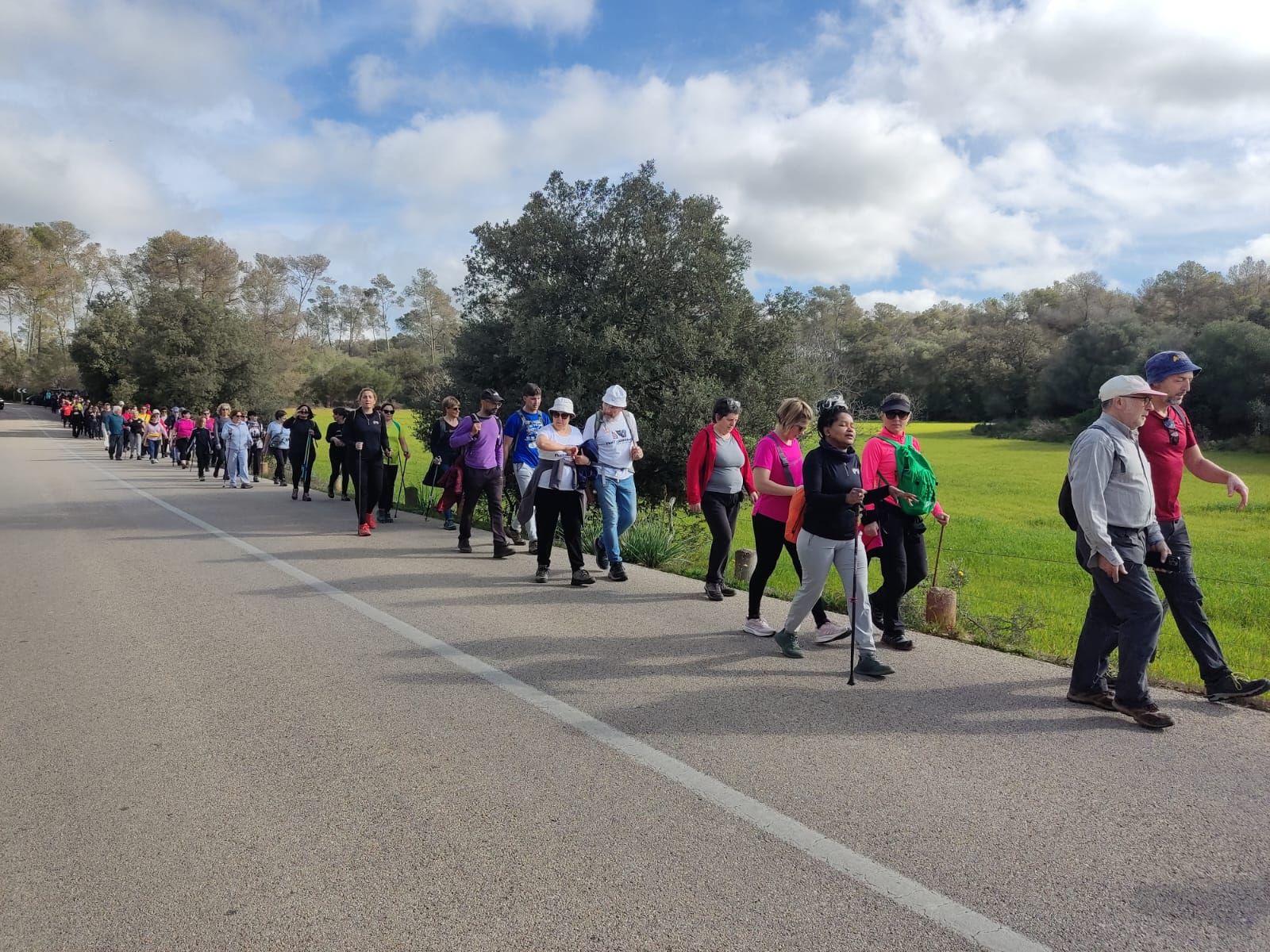 Marcha reivindicativa a la finca de Son Venrell