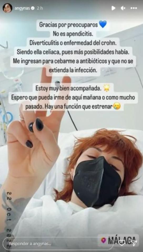 Angy Fernández revela que tiene la enfermedad de Chron INSTAGRAM @ANGYNAS