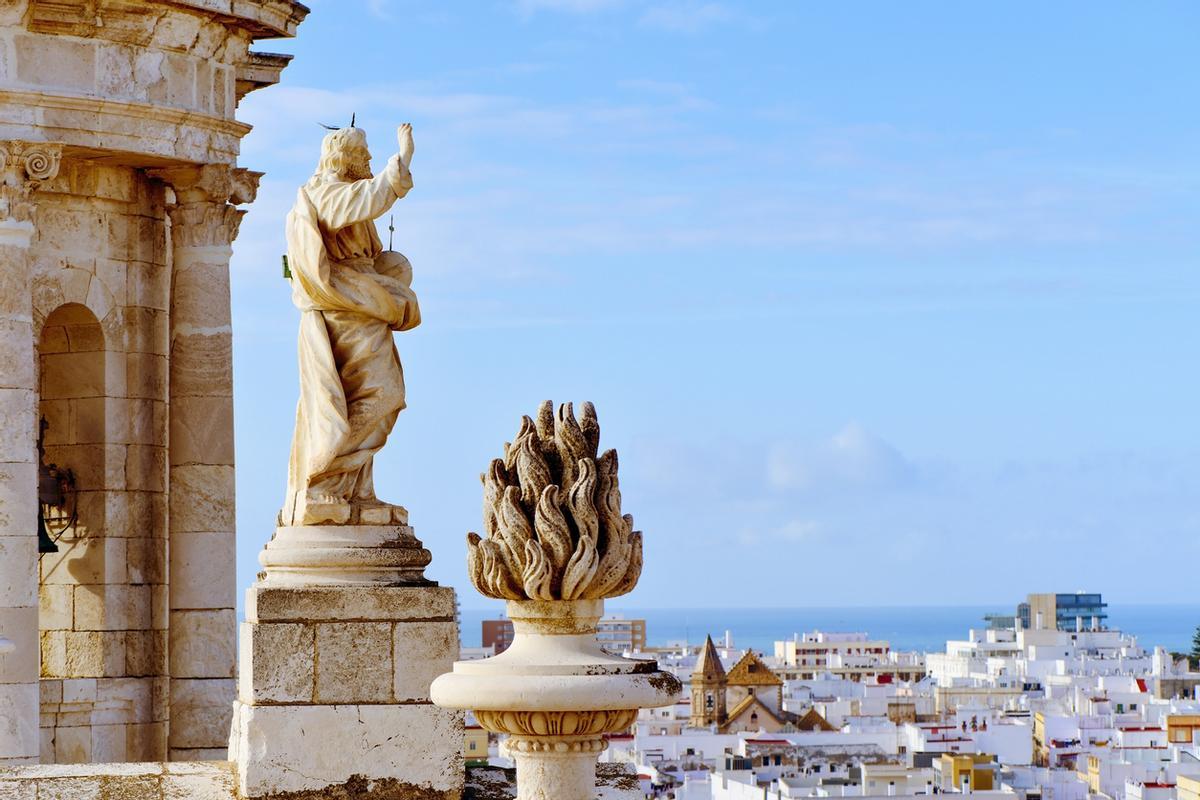 Vista aérea de la ciudad de Cádiz