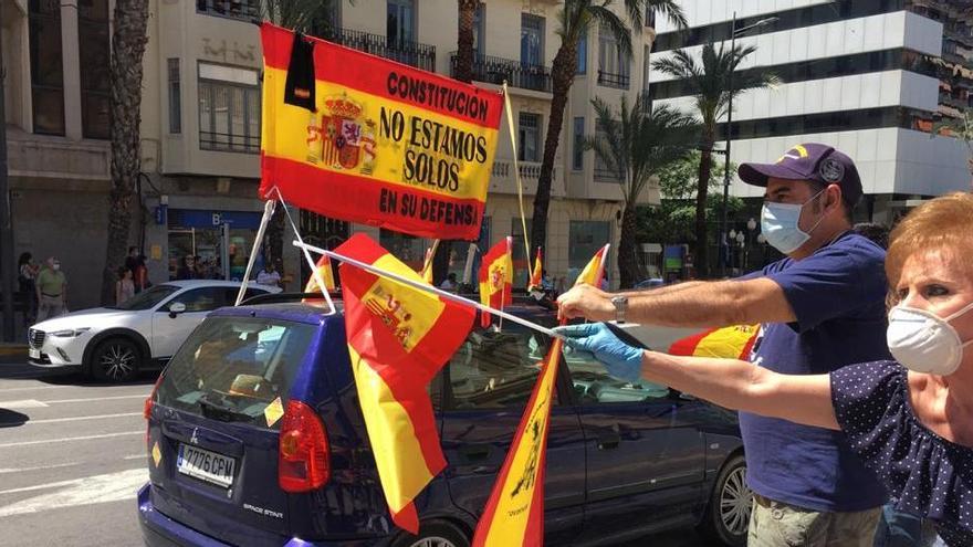 Manifestación de Vox por el centro de Alicante