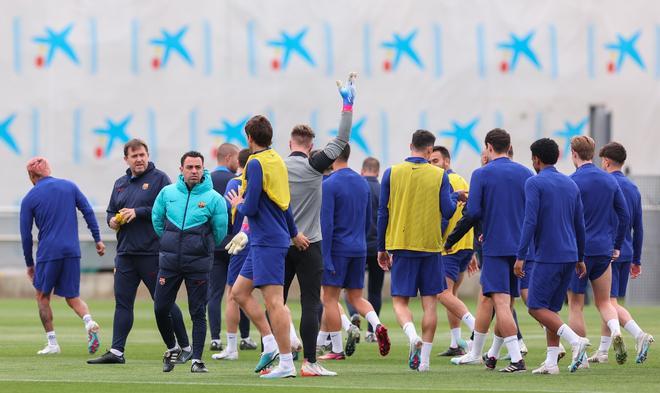 Último entrenamiento del FC Barcelona antes del clásico ante el Real Madrid