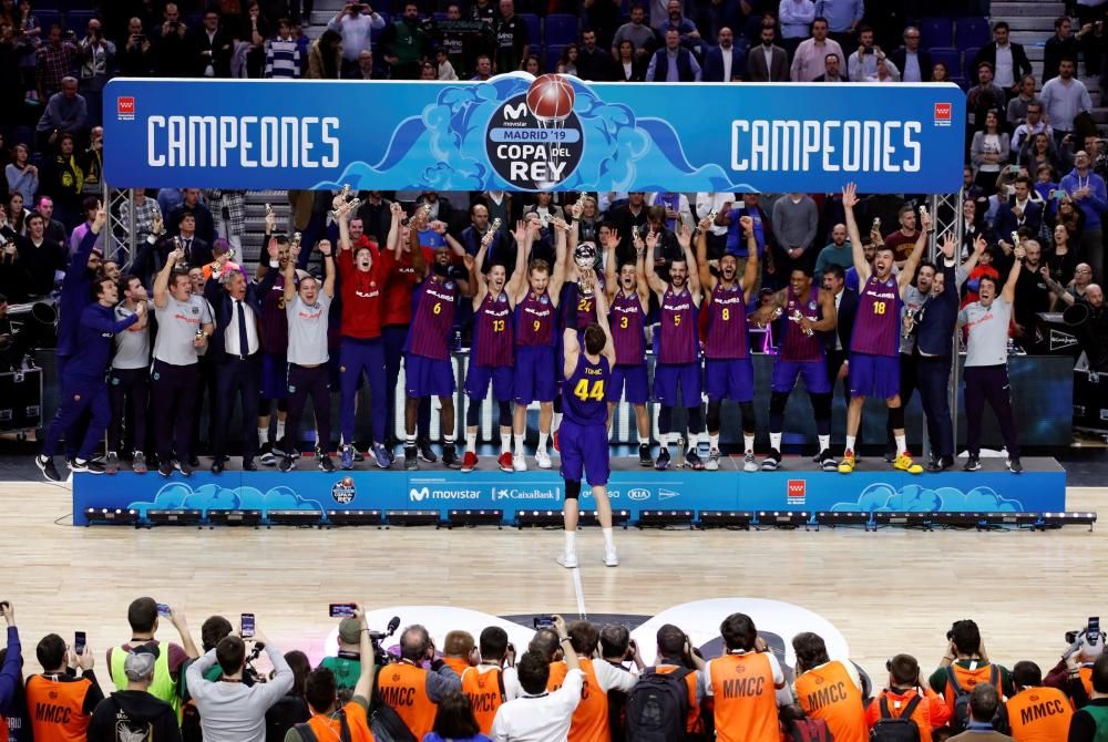 El Barça es proclama campió de la copa del rei