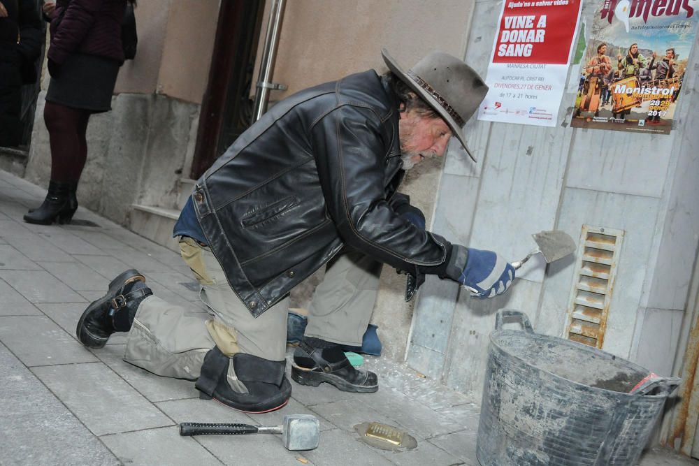 Manresa posa les primeres plaques Stolpersteine