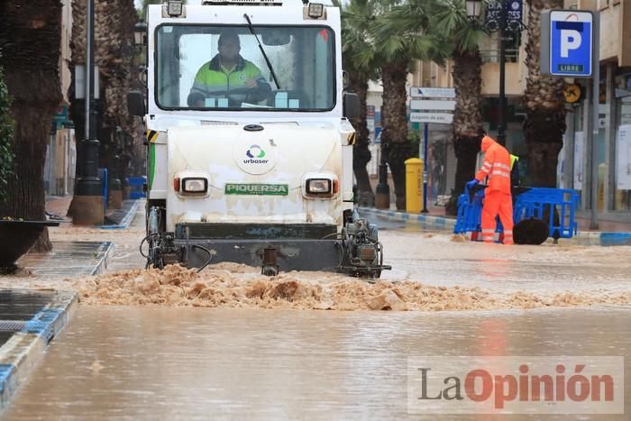 Temporal en Murcia: Los efectos de las lluvias en Los Alcázares y Cartagena