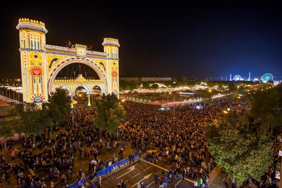 Imagen de archivo de la Feria de Sevilla.