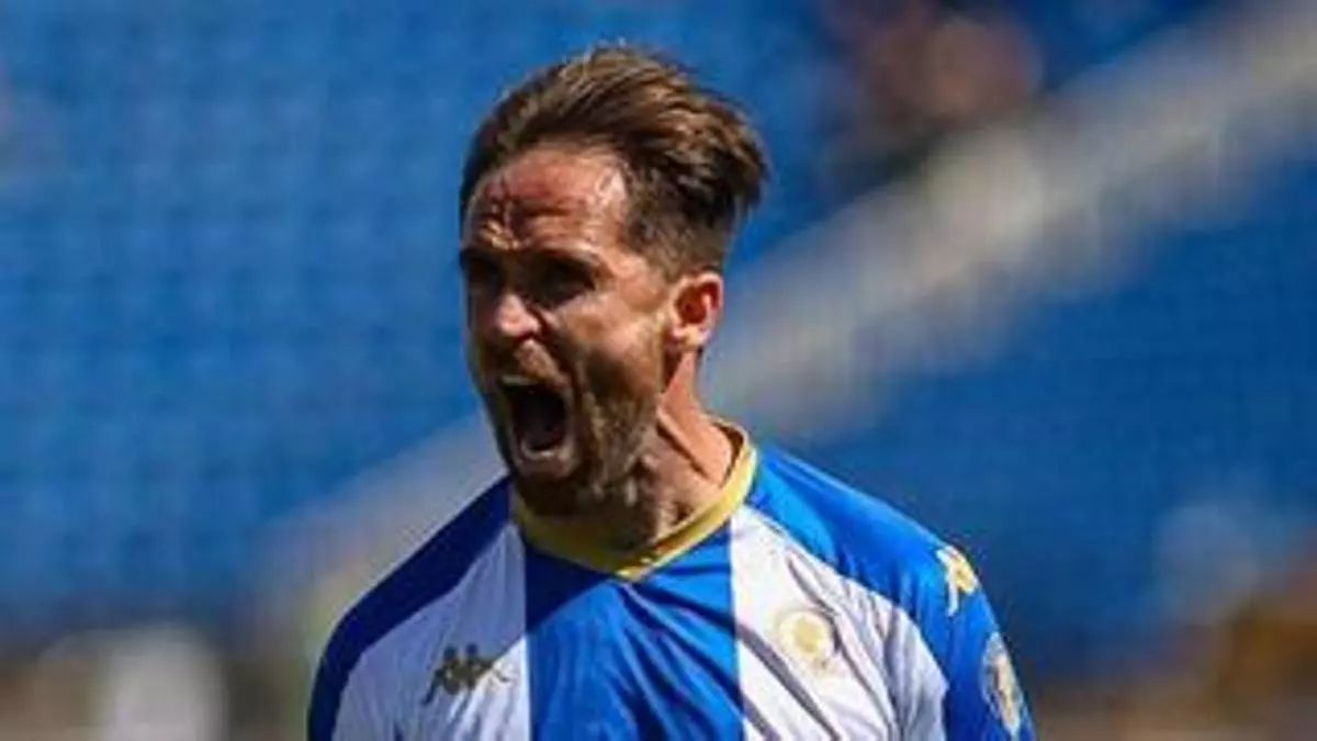 Hércules CF | La celebración contradictoria de Míchel Herrero