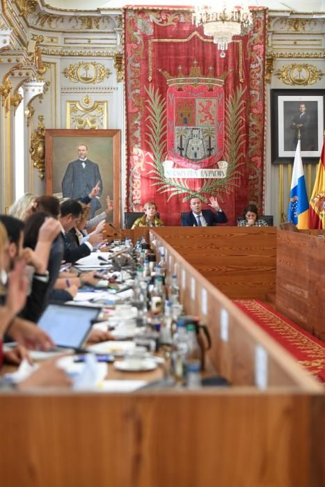 Pleno del Ayuntamiento de Las Palmas de Gran Canaria, el último de 2018