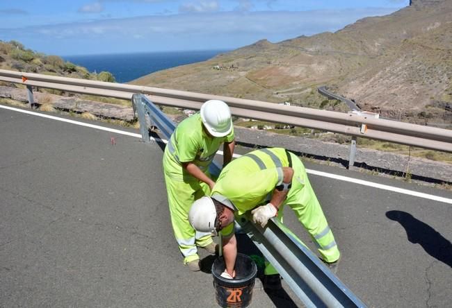 El Cabildo vuelve a cerrar la carretera entre La Aldea y El Risco