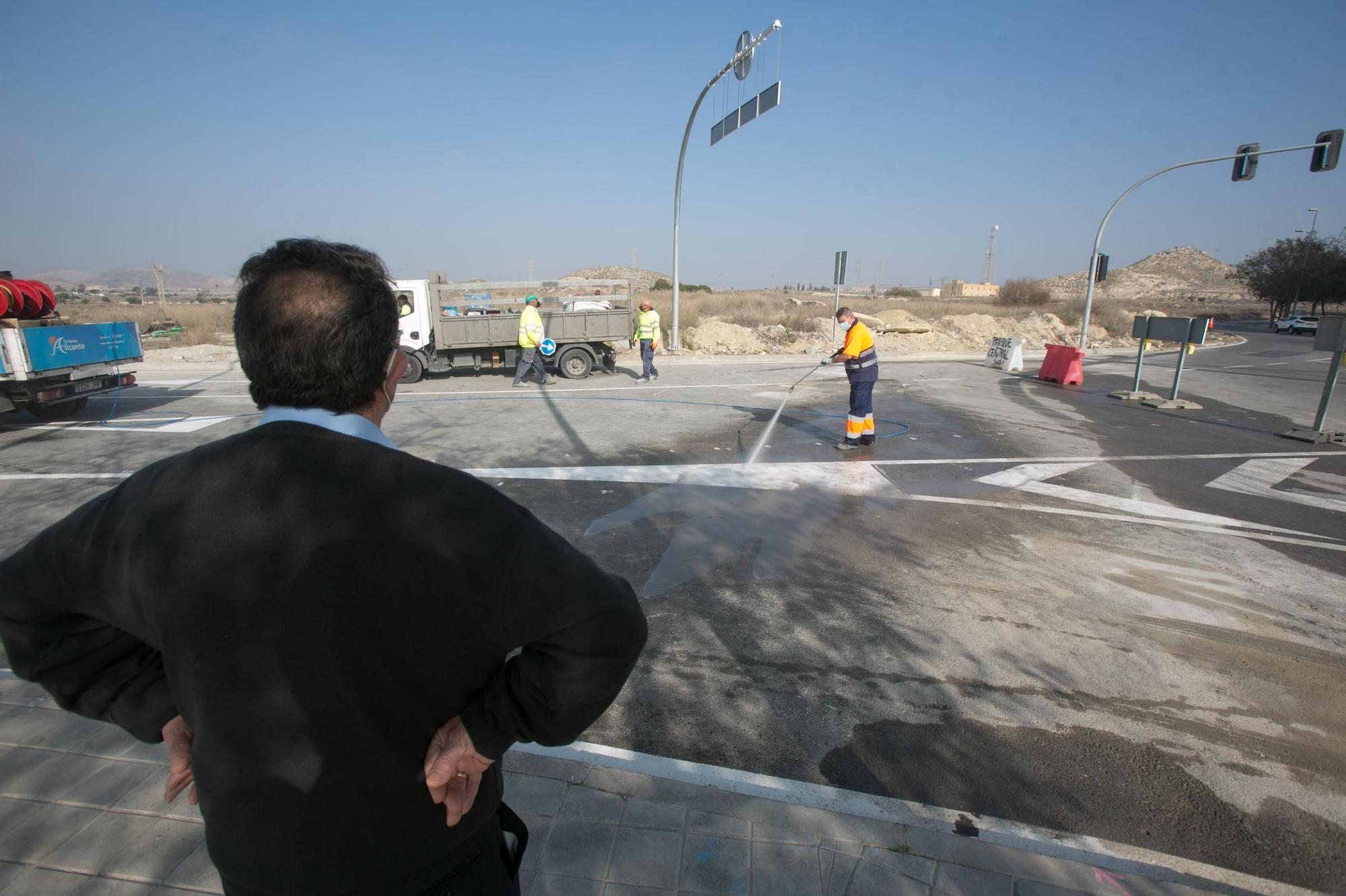 La apertura del tramo de la Vía Parque en el PAU 1 completa una nueva circunvalación en Alicante