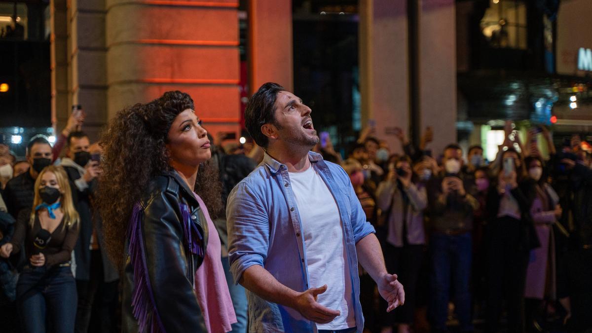 Ela Ruiz y Bustamante, ayer, en Gran Vía.