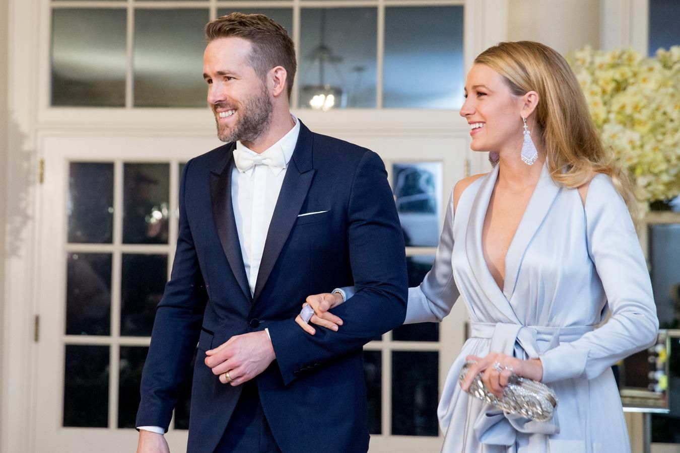 Blake Lively y Ryan Reynolds en la Casa Blanca