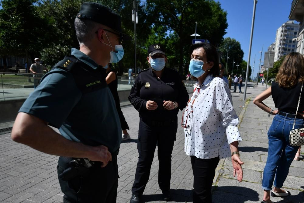 Pontevedra guarda un minuto de silencio por las víctimas del Covid-19