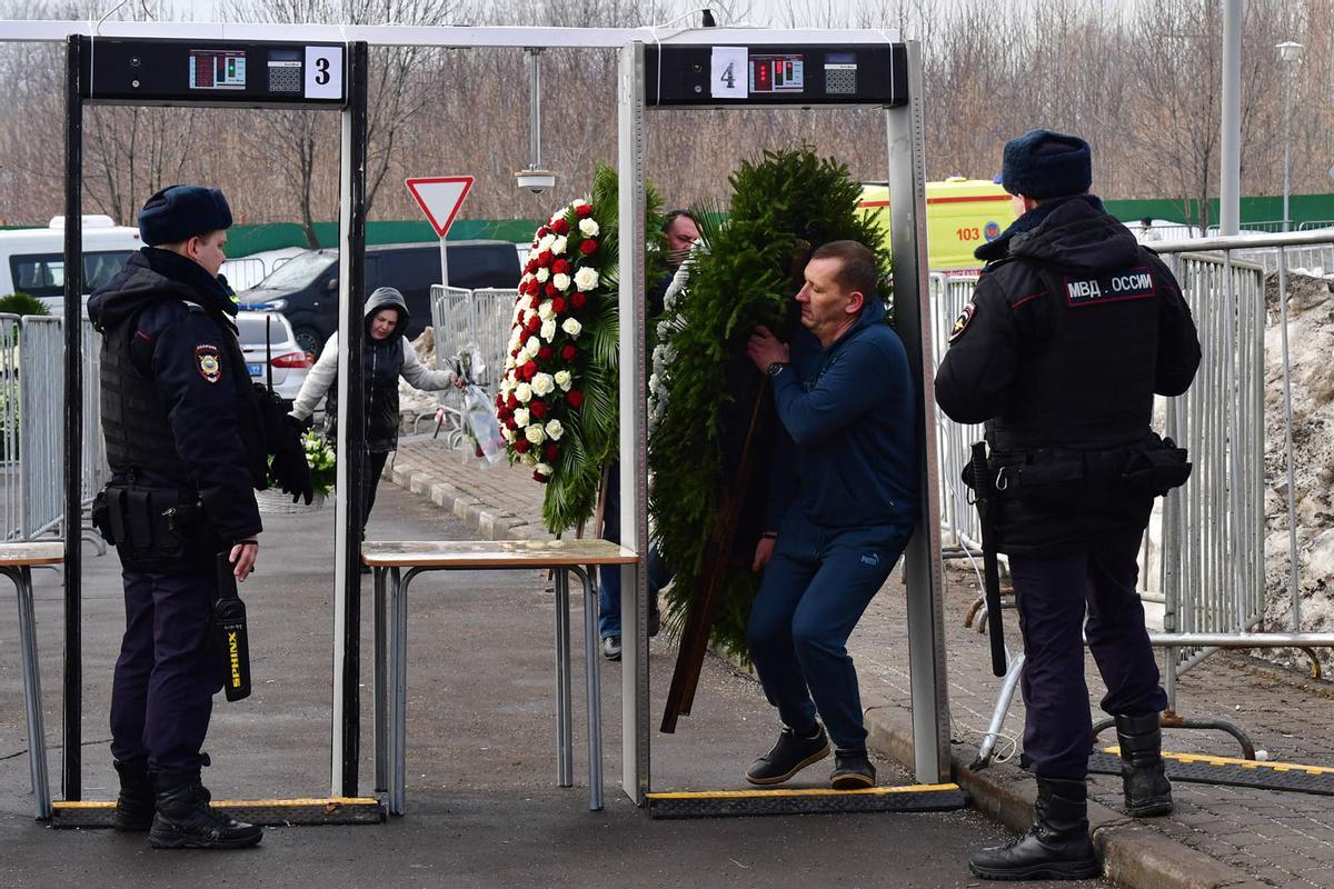 Funeral y ceremonia de despedida del político opositor ruso Alexei Navalny en Moscú