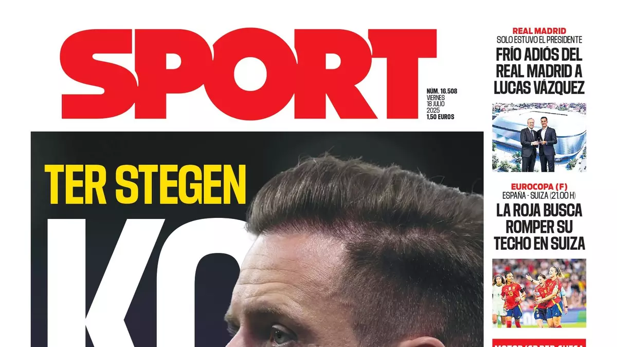 La portada de SPORT de hoy viernes, 18 de julio de 2025