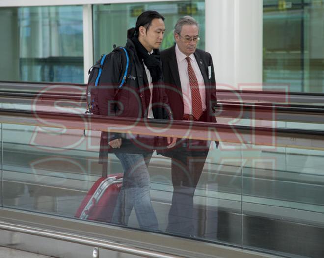 El Barça viajó en avión a Madrid