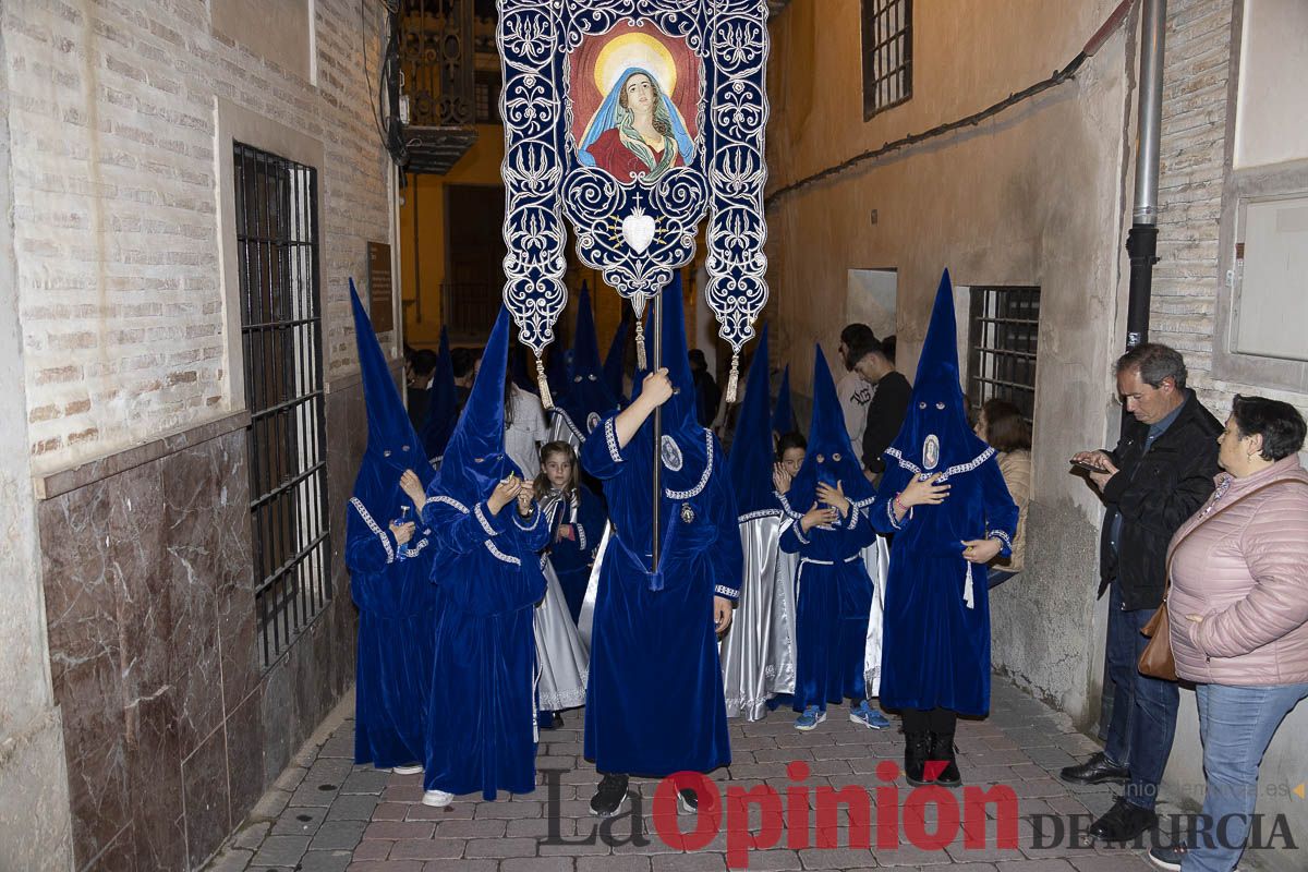 Los niños toman las calles de Caravaca en la procesión de Lunes Santo