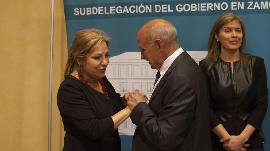 Rosa Valdeón y Jerónimo García Bermejo, durante un acto pasado.