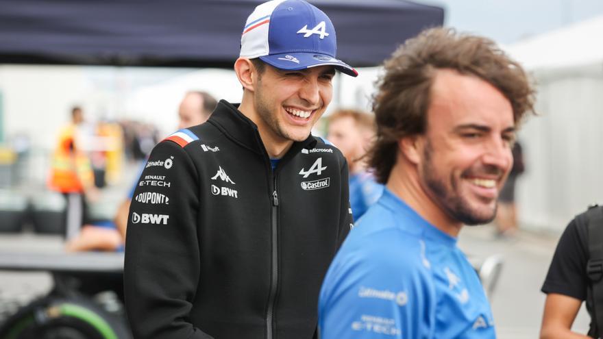 Ocon vuelve a acordarse de Fernando Alonso y reta a Aston Martin