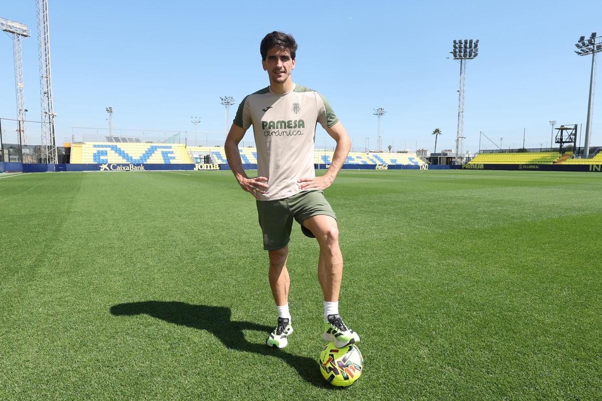 Gerard Moreno, en la Ciudad Deportiva José Manuel Llaneza.