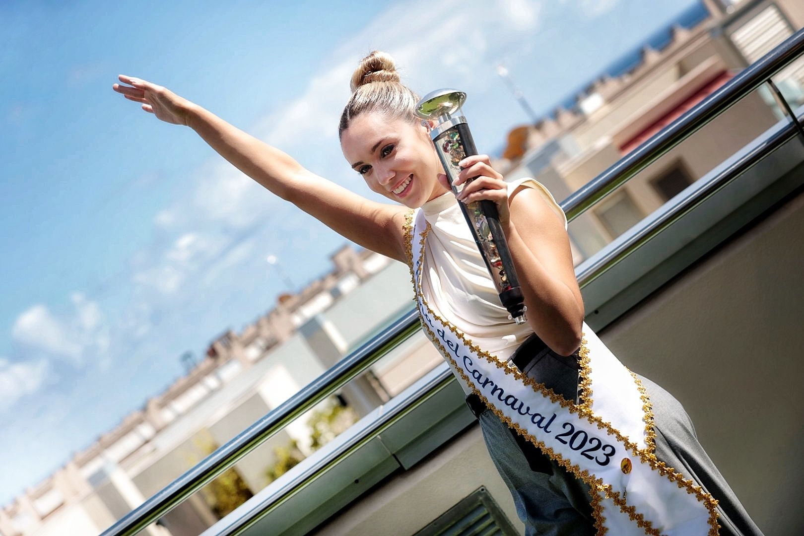 Rueda de prensa de la reina del Carnaval.