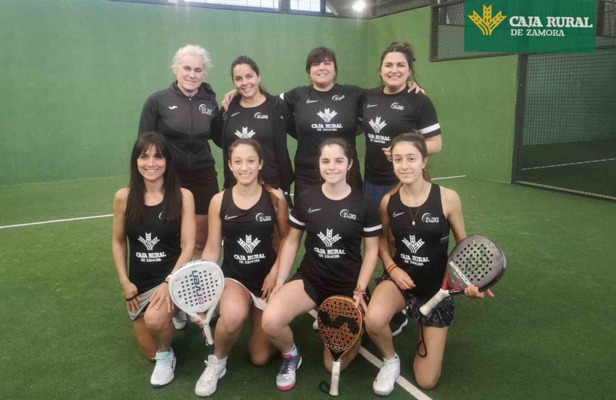 Equipo del Pádel Duero Caja Rural.