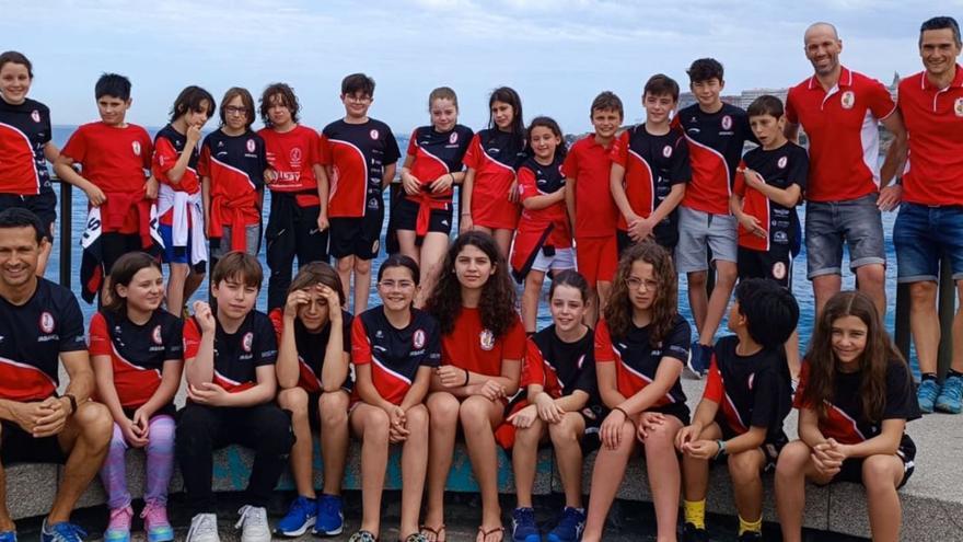 Gran progreso de los alevines del CW Pontevedra