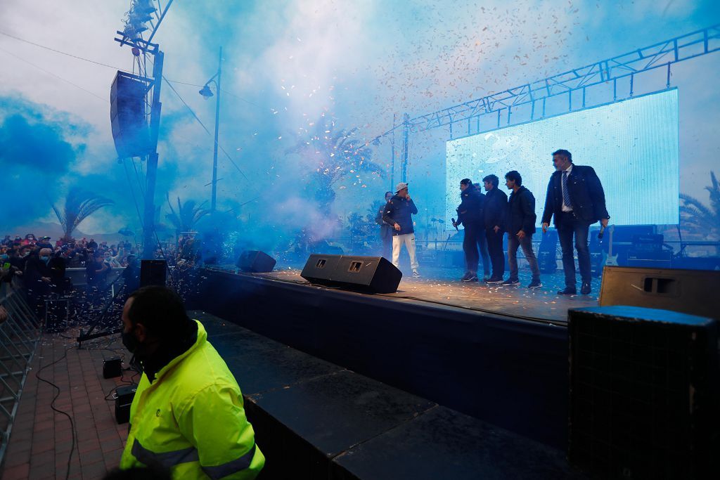 Pedro acosta en el Puerto de Mazarrón