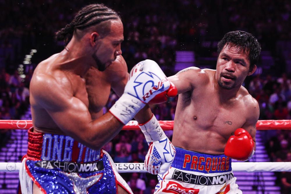 Pacquiao, campeón del mundo ante Keith Thurman