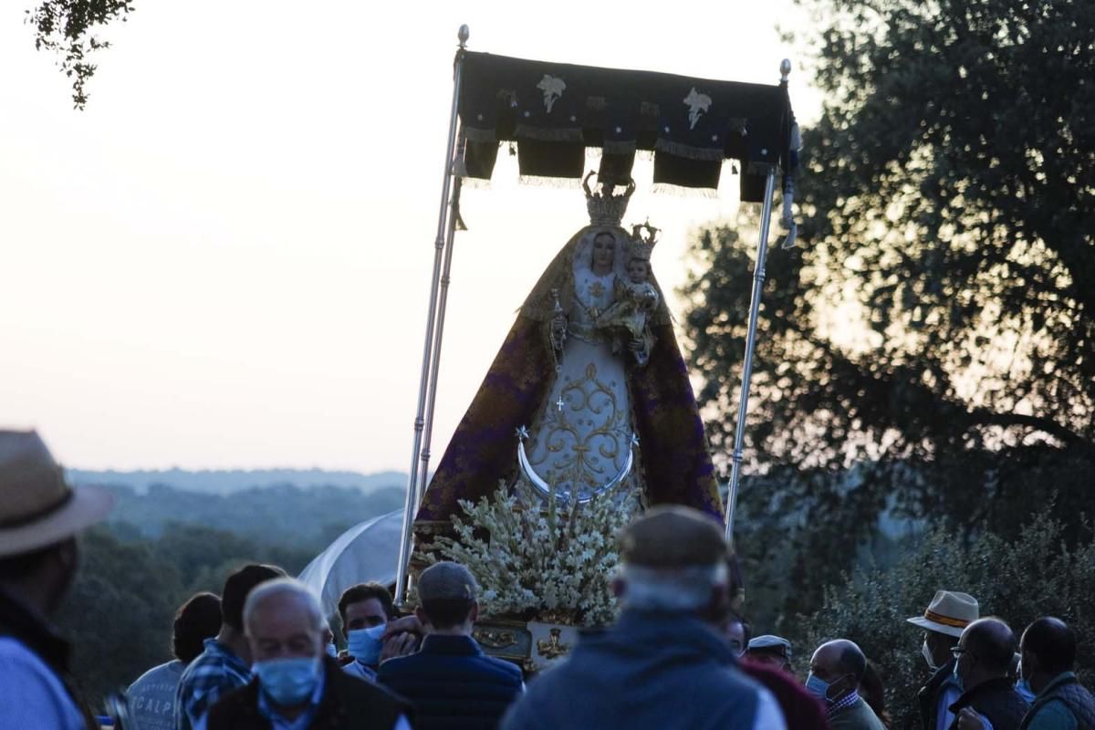 La Virgen de Luna regresa a su santuario desde Villanueva de Córdoba