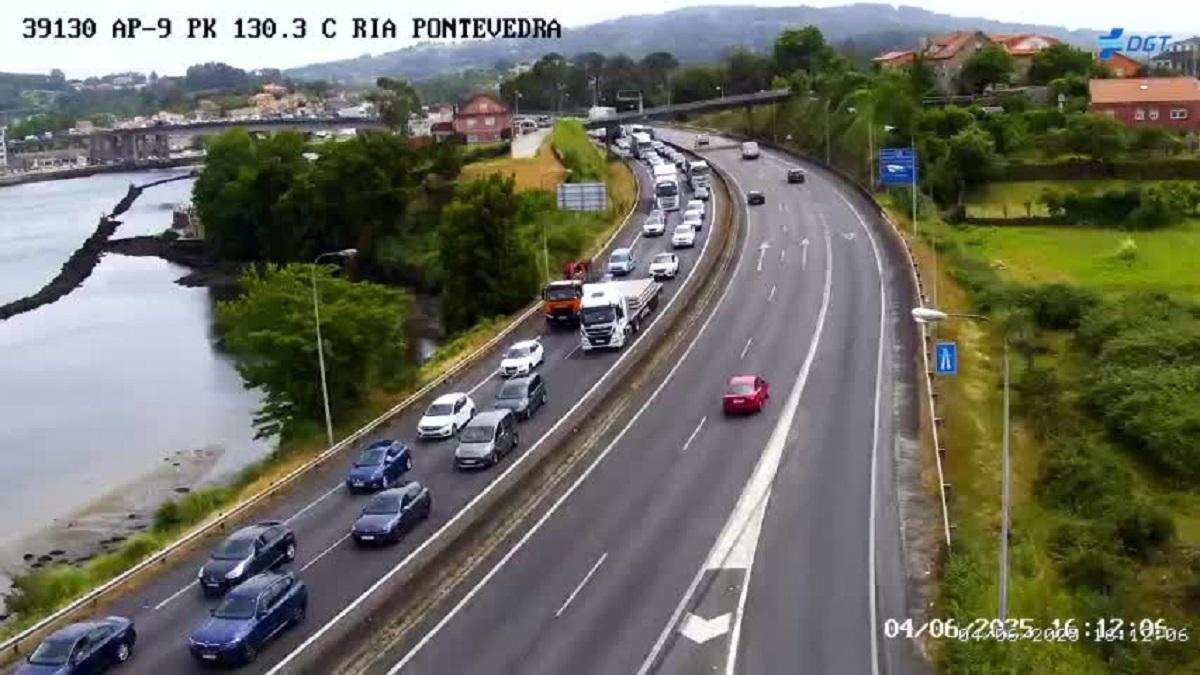 El accidente ocurrió justo antes de la salida de Campañó